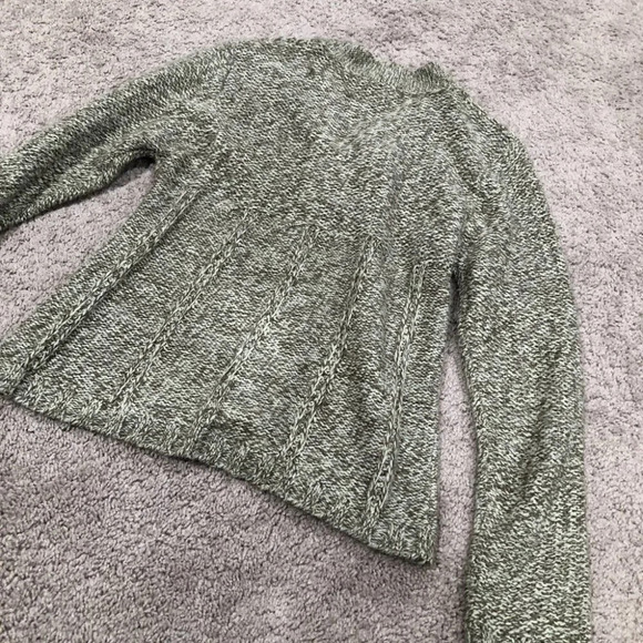 Vintage Tally Ho Single button cardigan heathered cream and brown Size Medium - Picture 10 of 10